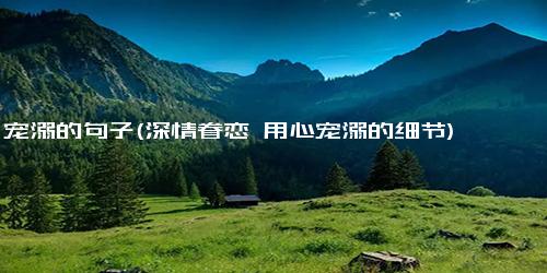 宠溺的句子(深情眷恋 用心宠溺的细节)